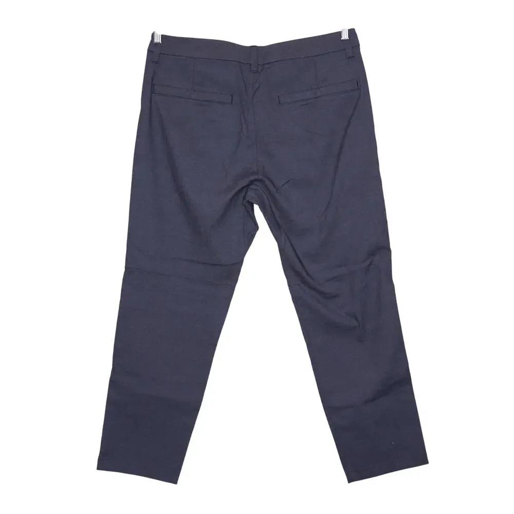 LULULEMON Commission Pant Slim Oxford Black White ABC Casual Men's 32/26.5